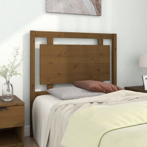 vidaXL Hoofdbord 95,5x4x100 cm massief grenenhout honingbruin
