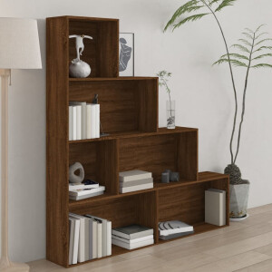 vidaXL Boekenkast 155x24x160 cm bruin eikenkleur