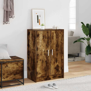 vidaXL Schoenenkast 60x35x92 cm bewerkt hout gerookt eikenkleurig