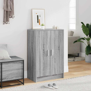 vidaXL Schoenenkast 60x35x92 cm bewerkt hout grijs sonoma eikenkleurig
