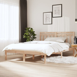 vidaXL Bedframe massief hout 150x200 cm