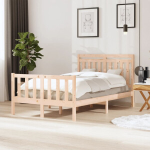 vidaXL Bedframe massief hout 120x190 cm