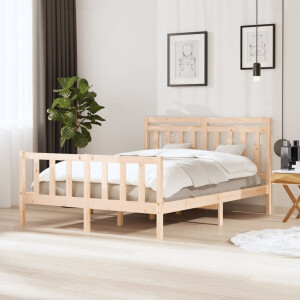 vidaXL Bedframe massief hout 150x200 cm