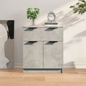 vidaXL Dressoir 60x30x70 cm bewerkt hout betongrijs