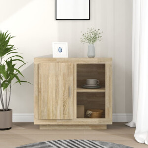 vidaXL Dressoir 80x40x75 cm sonoma eikenkleurig