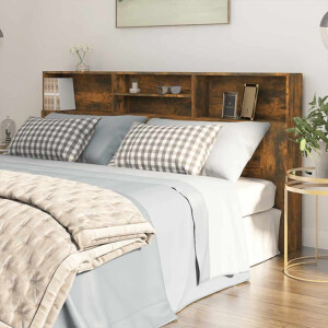 vidaXL Hoofdbordkast 200x19x103,5 cm gerookt eikenkleurig