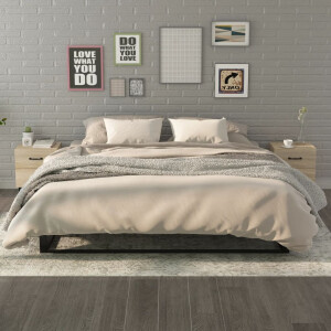 vidaXL Nachtkastjes 2 st 40x35x47,5 cm sonoma eikenkleurig