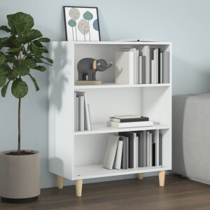 vidaXL Dressoir 69,5x32,5x90 cm bewerkt hout wit