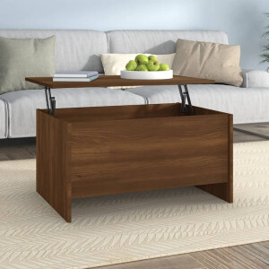 vidaXL Salontafel 80x55,5x41,5 cm bewerkt hout bruin eikenkleur