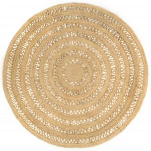 vidaXL Vloerkleed handgemaakt 210 cm gevlochten jute