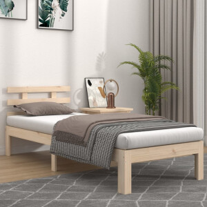 vidaXL Bedframe massief hout 90x200 cm