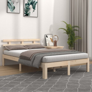 vidaXL Bedframe zonder matras massief hout 200x200 cm