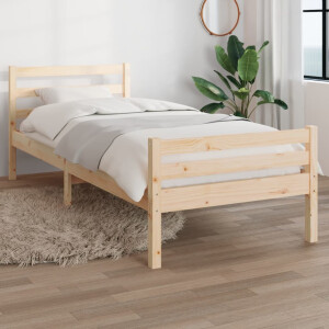 vidaXL Bedframe massief hout 90x200 cm