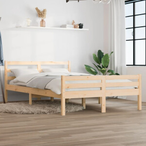 vidaXL Bedframe massief hout 150x200 cm