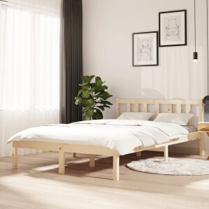vidaXL Bedframe zonder matras massief hout 120x200 cm