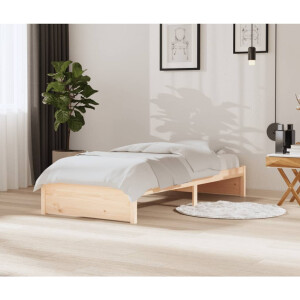 vidaXL Bedframe massief hout 90x200 cm