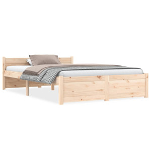 vidaXL Bedframe massief hout 120x200 cm