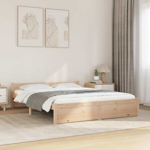 vidaXL Bedframe massief hout 150x200 cm
