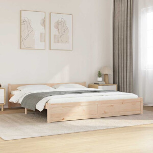 vidaXL Bedframe zonder matras massief hout 200x200 cm
