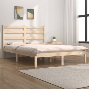 vidaXL Bedframe massief grenenhout 200x200 cm