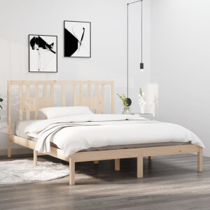 vidaXL Bedframe massief grenenhout 160x200 cm