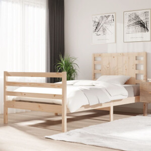 vidaXL Bedframe zonder matras massief grenenhout 90x200 cm