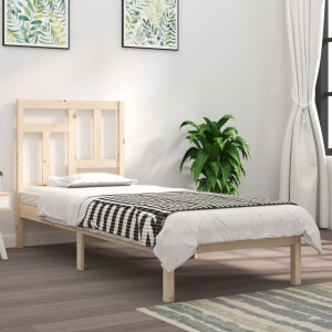 vidaXL Bedframe zonder matras massief grenenhout 90x200 cm