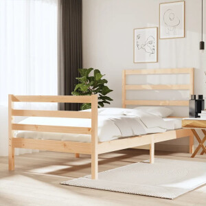 vidaXL Bedframe massief grenenhout 90x190 cm
