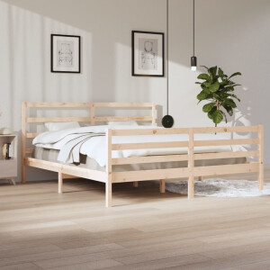 vidaXL Bedframe massief grenenhout 200x200 cm