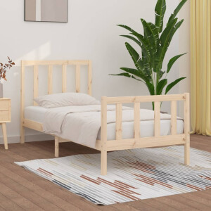 vidaXL Bedframe massief hout 90x190 cm