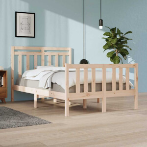 vidaXL Bedframe massief hout 120x190 cm