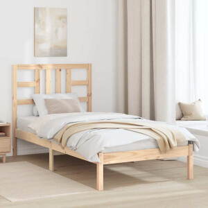 vidaXL Bedframe massief hout 90x200 cm
