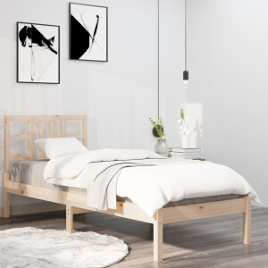 vidaXL Bedframe massief hout 90x200 cm