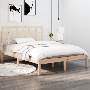 vidaXL Bedframe massief hout 120x190 cm