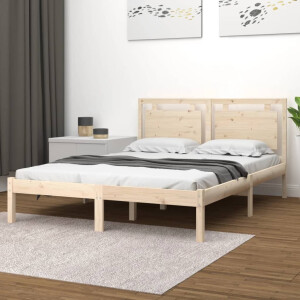 vidaXL Bedframe massief hout 160x200 cm