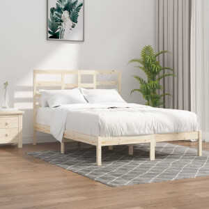 vidaXL Bedframe zonder matras massief hout 120x200 cm