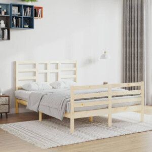 vidaXL Bedframe zonder matras massief hout 120x200 cm