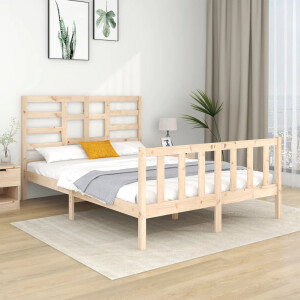 vidaXL Bedframe massief hout 120x190 cm