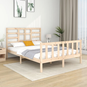 vidaXL Bedframe massief hout 140x190 cm