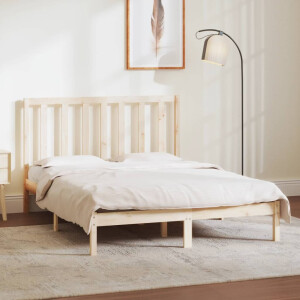 vidaXL Bedframe zonder matras massief grenenhout 135x190 cm