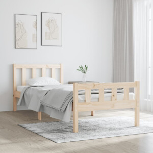 vidaXL Bedframe massief hout 90x190 cm