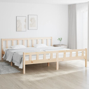 vidaXL Bedframe zonder matras massief hout 160x200 cm