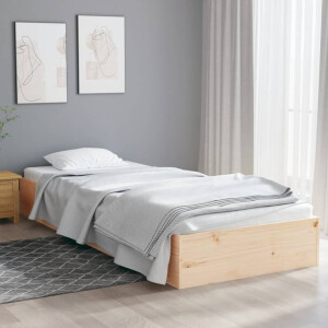 vidaXL Bedframe massief hout 90x190 cm