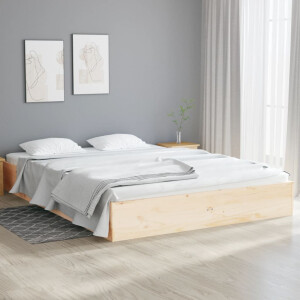 vidaXL Bedframe massief hout 120x190 cm