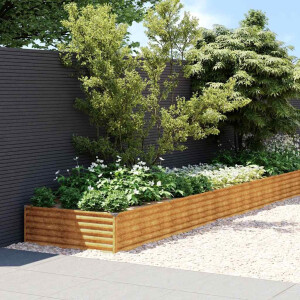 vidaXL Plantenbak verhoogd 1150x100x36 cm cortenstaal