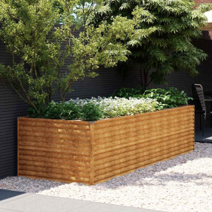 vidaXL Plantenbak verhoogd 290x100x69 cm cortenstaal