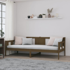 vidaXL Slaapbank massief grenenhout honingbruin 90x190 cm