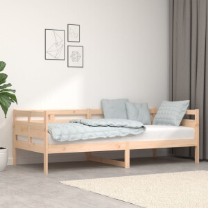 vidaXL Slaapbank massief grenenhout 90 x 200 cm