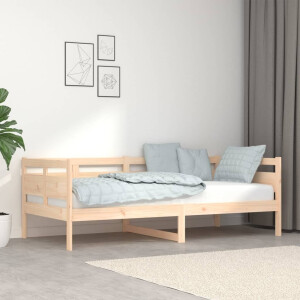 vidaXL Slaapbank massief grenenhout 90x190 cm