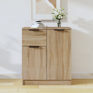 vidaXL Dressoir 60x30x70 cm bewerkt hout sonoma eikenkleurig